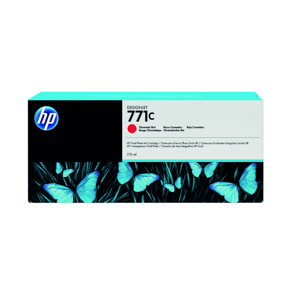 HP 771C DesignJet Ink Cartridge 775ml Chromatic Red B6Y08A