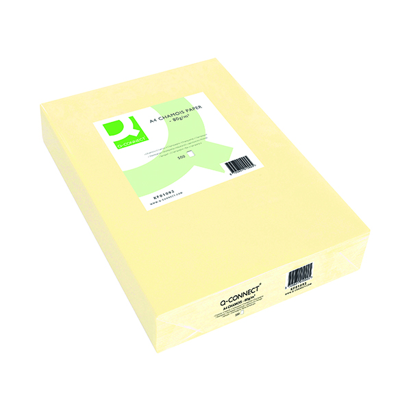 Q-Connect Cream A4 Copier Paper 80gsm Ream (Pack of 500) KF01092