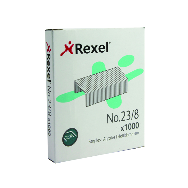 Rexel No 23 Staples 8mm (Pack of 1000) 2101054