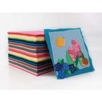 220mm Felt Squares Assorted Pk100