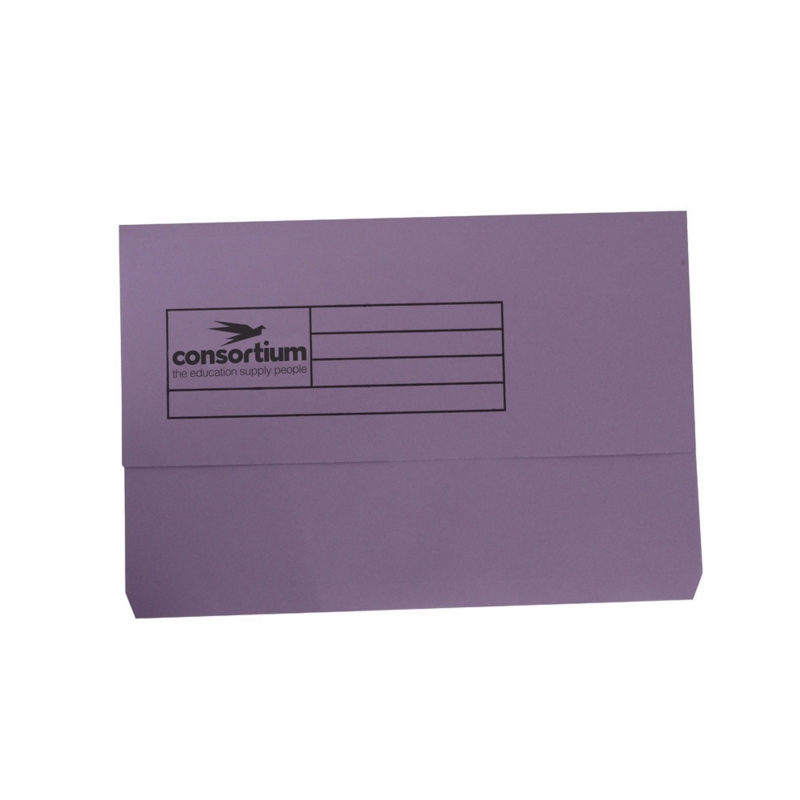 Document Wallets Purple Pk50