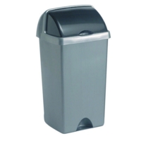 Addis Roll Top Bin 50 Litre Metallic AG813417