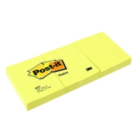 Post-It Notes 38x51mm 100 Sheets Canary Yellow (Pack 12) 7100290163
