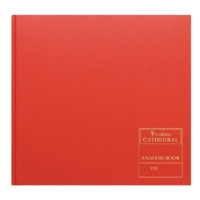 Collins Cathedral Analysis Book Casebound 297x315mm 27 Cash Column 96 Pages Red 150/27.1 - 811713