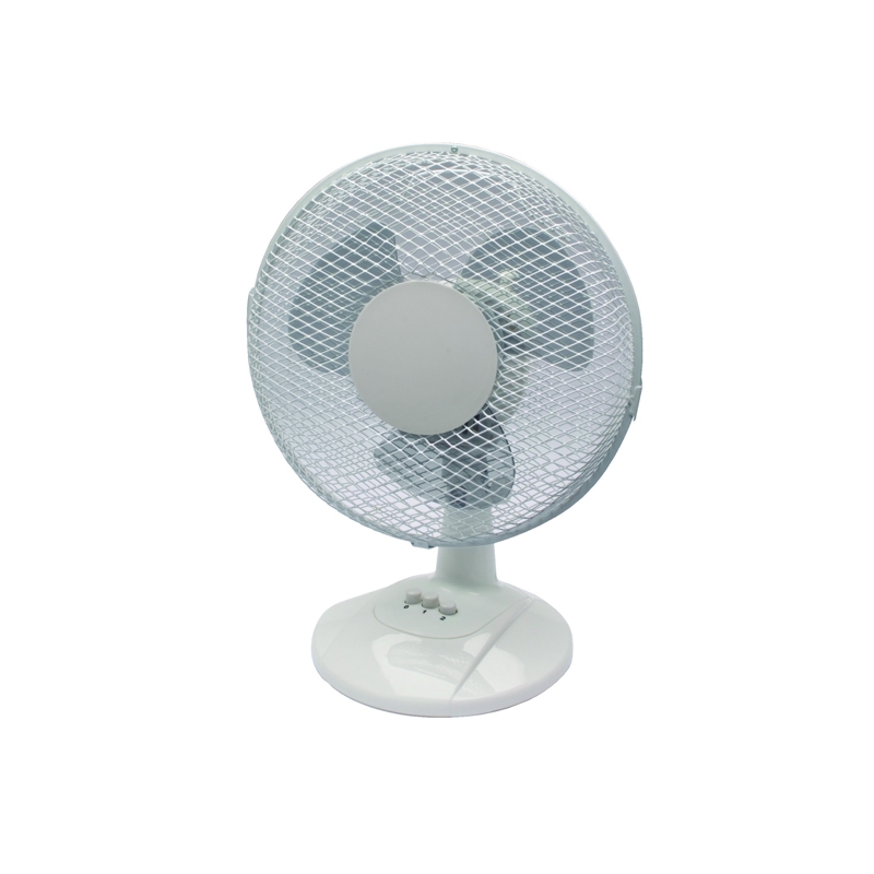 ValueX 9 Inch/229mm Tilting Oscillating 2 Speed Desk Fan White - 43910