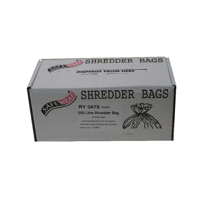 Safewrap Shredder Bag 200 Litre (Pack 50) 473