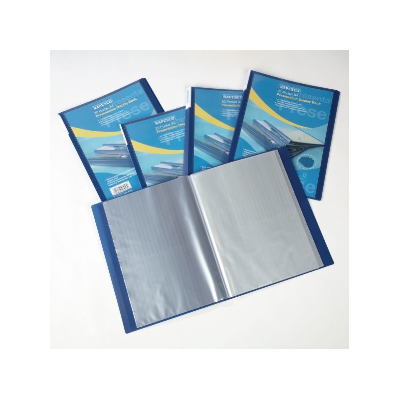 Presentation Display Book 20pckt Blu Pk5
