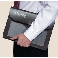 A4 7 Pocket Hanging Wallfile Black