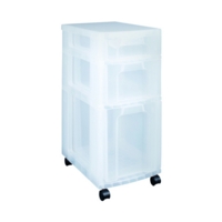 Really Useful 3 Drawer Storage Tower System (Black)