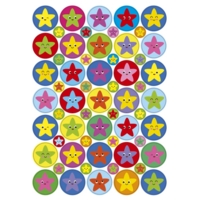 Coloured Star Stickers