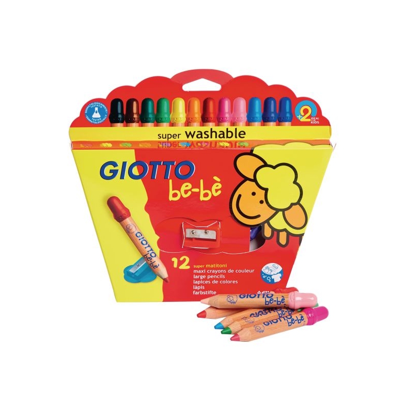 Giotto Bebe Super Large Pencils P12