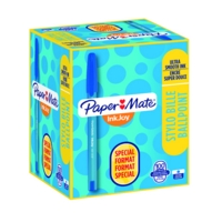 Paper Mate InkJoy 100 Medium Ballpoint Pen (Blue) Pack of