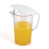 Clear Plastic Jug And Lid 1.1ltr