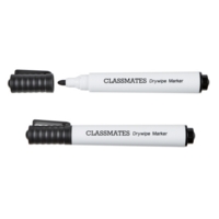 Classmates Drywipe Bullet Markers Black PK50