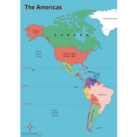 Simple Map Of The Americas