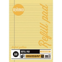 A4 Tinted Pad 8mm Margin Yellow