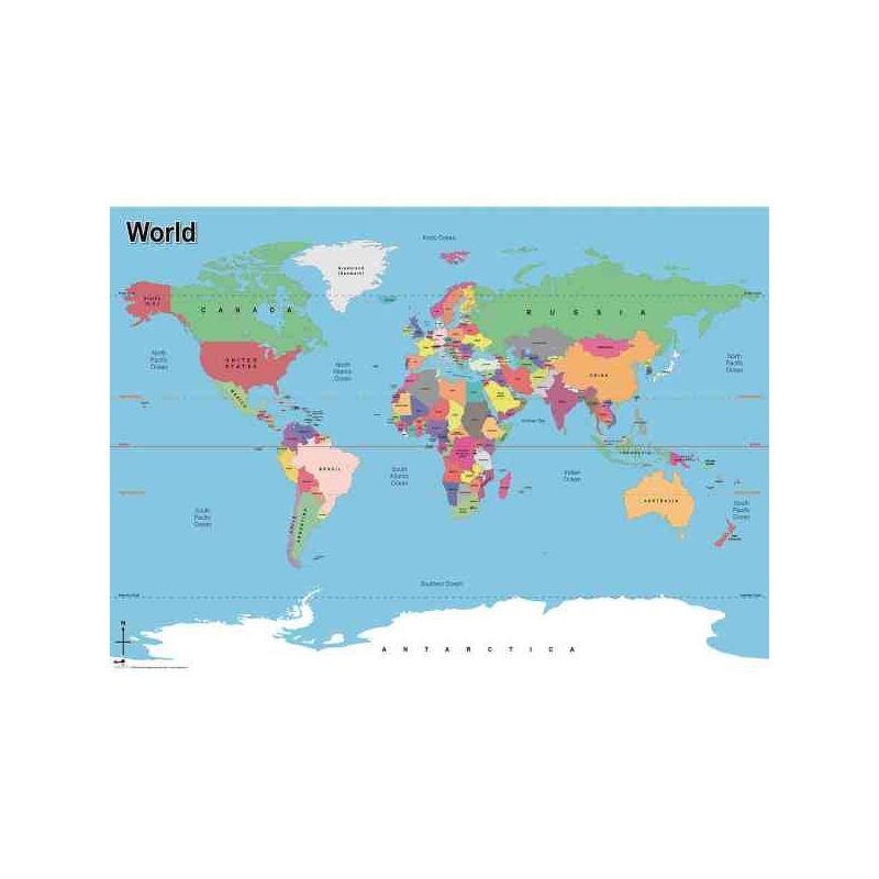 Simple Map Of The World