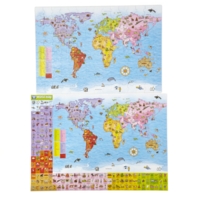 World Map 150 Piece Puzzle And Poster