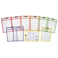 Reusable Write Wipe Pockets