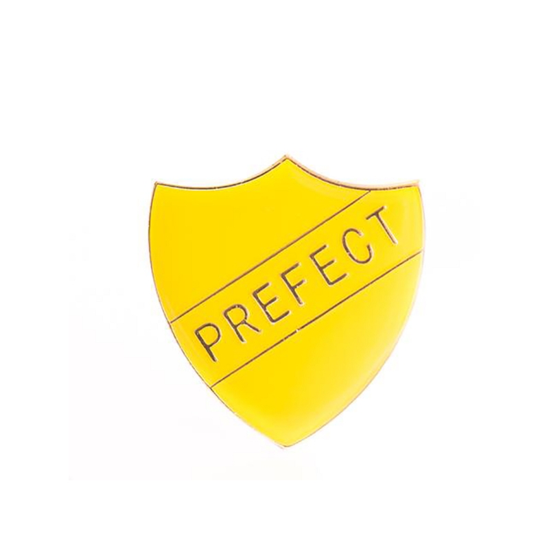Prefect Shield Badge- Yellow