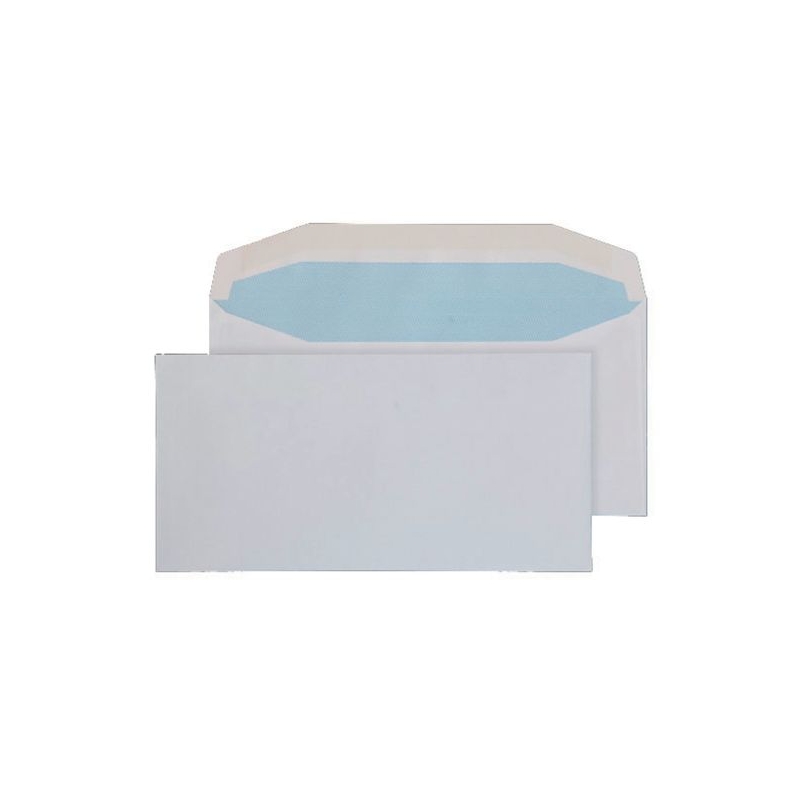 Envelopes DL White GumWal 80gsmP1000
