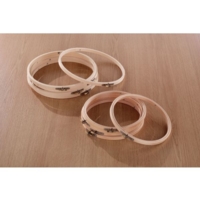 Wood Embroidery Hoops 8in PK6