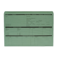 ValueX Pre-Printed Personnel Wallet Manilla 332x238mm 270gsm Green (Pack 50) PWG01