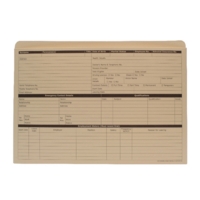 Custom Forms Personnel Pre-Printed Wallet Manilla 330x235mm 270gsm Yellow (Pack 50) PWY01