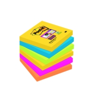 Post-It Super Sticky Notes 76x76mm 90 Sheets Carnival Colours (Pack 6) 7100147841