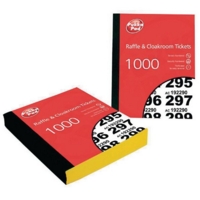 Raffle Cloakroom Tickets Pk6