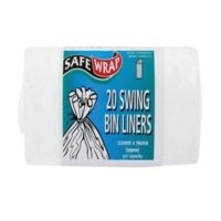 Safe Wrap (50 Litre) Swing Bin Liners (20 Sacks Per