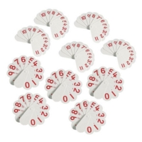 Double Sided Number Fans Pk10