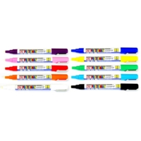 Uni-Ball uni-ball Chalk Marker Bullet Tip Medium Assorted Colours (Pack 4) - 153528181