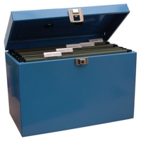 Foolscap Metal Box File - Blue