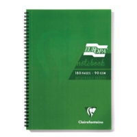 New Europa A4 Notebooks Green