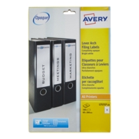 Lever Arch Filing Labels P25