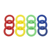 Pvc Ring Pack Of 12 Mixed Colours