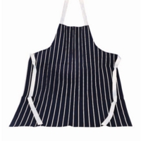 Cotton Drill Apron Navy White 61x81cm