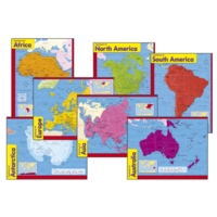 Continents Learning Charts