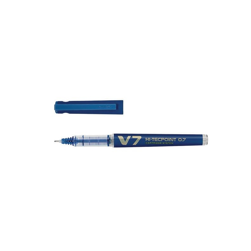 Hi-Tecpoint V7 Refillable Pen Blue Pk10