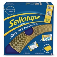 Sellotape?  Hook Strip - 25mm X 12m