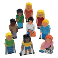 Wooden People With Special Needs