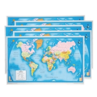 Political World Map Pack Of 5