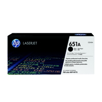 HP 651A (Yield: 13,500 Pages) Black Toner Cartridge