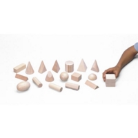 Geometric Solids Wood 18pcs