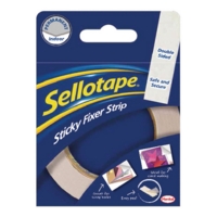 Sellotape (25mm x 3m) Sticky Fixers Strip on a Roll