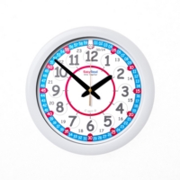 Easyread 29cm Wall Clock Red Blue 24 H