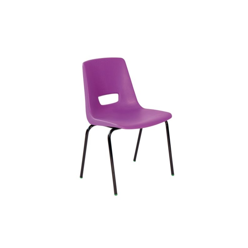 P3 Chair 350mm Blk Frm Brwn