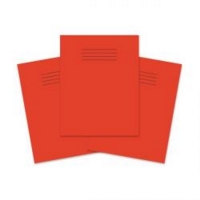Exercise Book 5mm Squares 80 Page 230x180mm Red Pk100