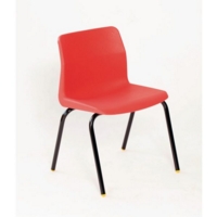 P6 Chair 380mm Blk Frm Brwn